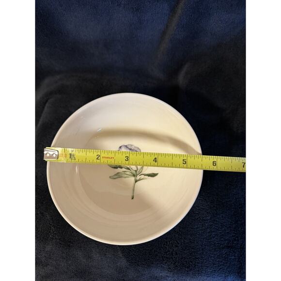 Johnson Brothers Enchanted Garden Fruit Saucer Bowl England Violet Pansy Lot 2 - Picture 2 of 8